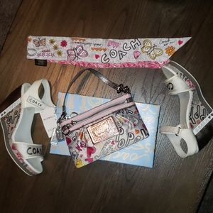 Coach Addisen Addisen Poppy Graffiti Summer Wedge